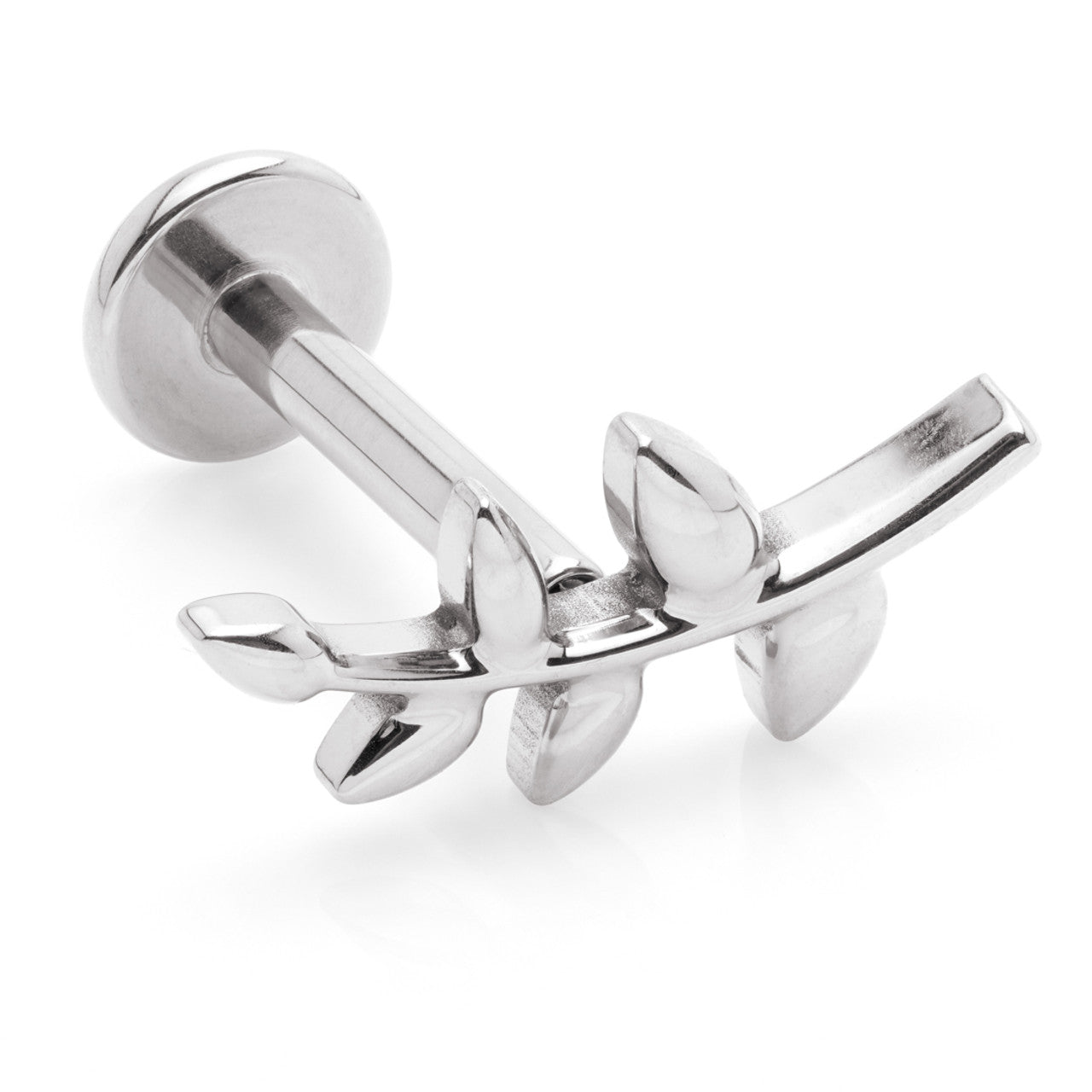Titanium Internally threaded Leaf Labret 1.2/6mm